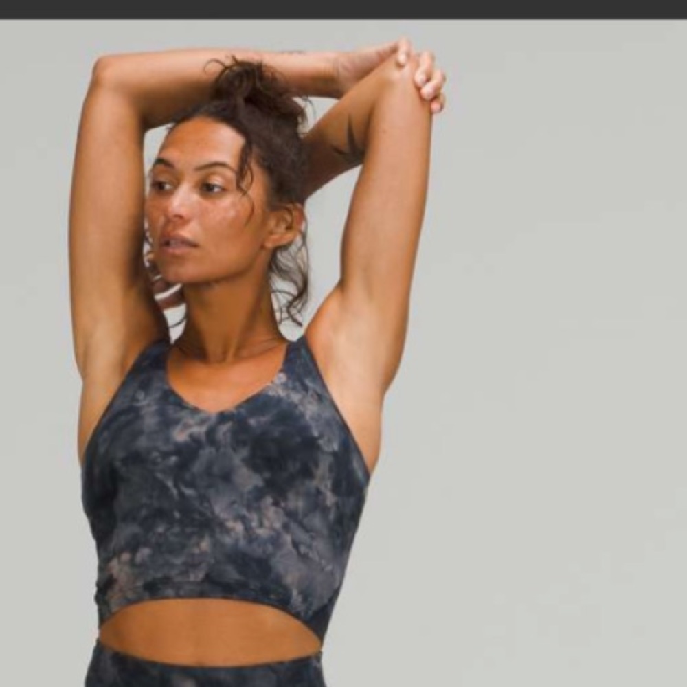 Lululemon Align Tank Top Diamond Dye Lunar Rock True Navy Size 2 U47
